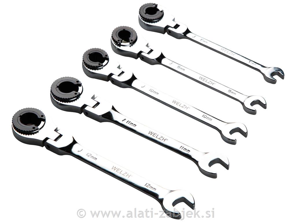 5-delni ključi s fleksibilno glavo 8-12 WELZH