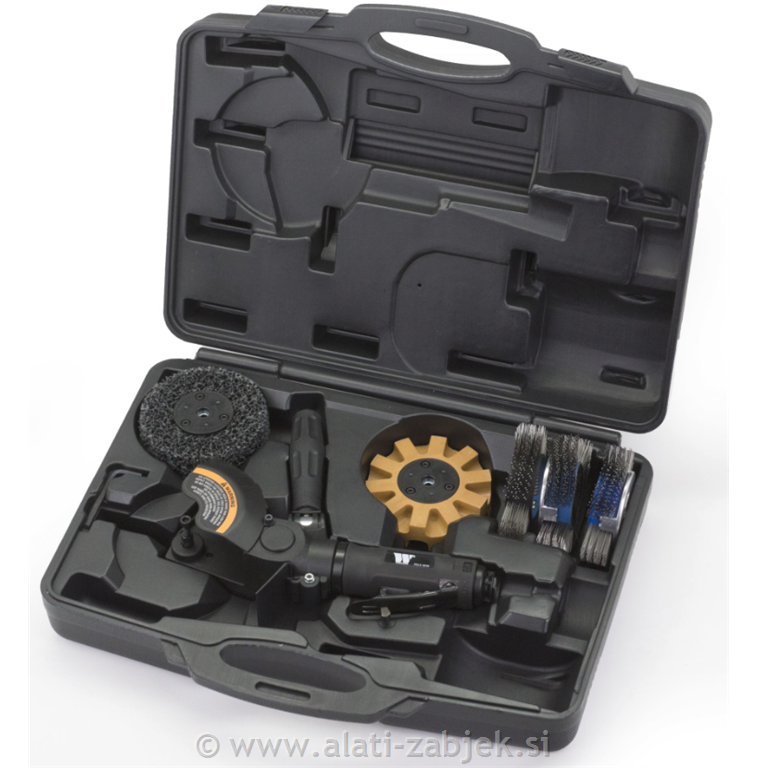 Pneumatska brusilica za pripremu površine s različitim nastavcima WELZH