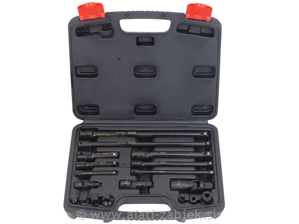 18-dijelni set kovanih dodataka 1/4", 3/8" i 1/2" WELZH