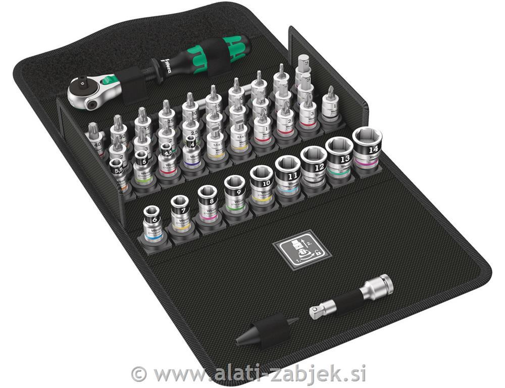 Set račni Zyklop 1/4" 8100 SA WERA