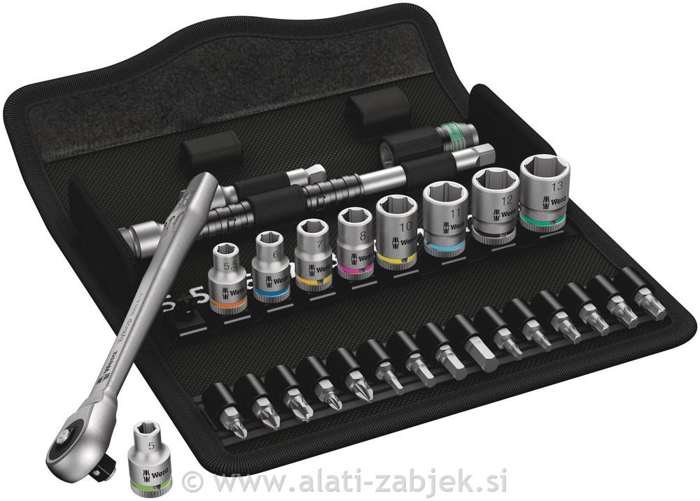 Set račni Zyklop 1/4" 8100 SA 7 WERA