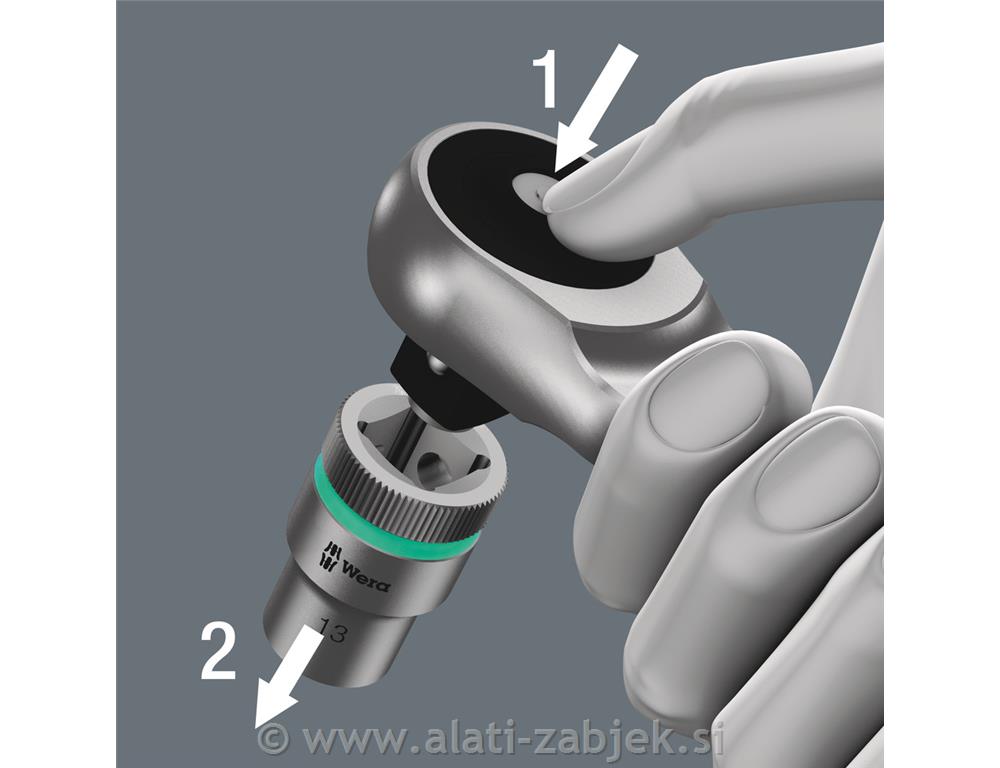 Set račni Zyklop 1/4" 8100 SA 7 WERA