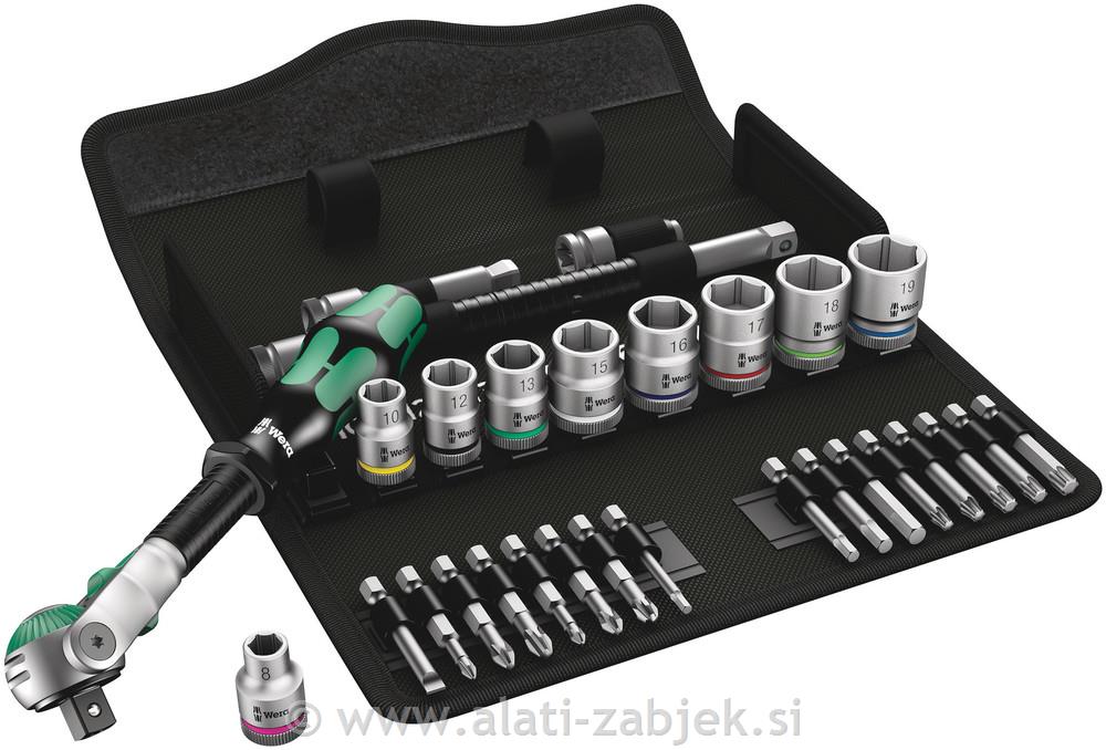 Set račni Zyklop 3/8" 8100 SB 6 WERA