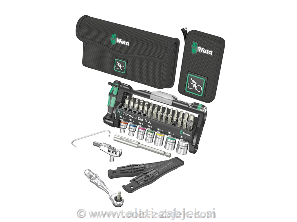 Kolesarski set 3A 40-delni WERA