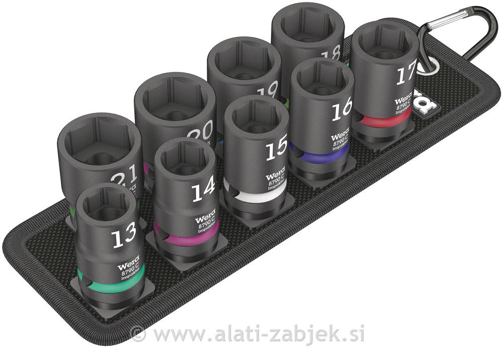 Komplet 9-dijelni nasadnih ključeva 1/2"/ 13- 21 mm WERA