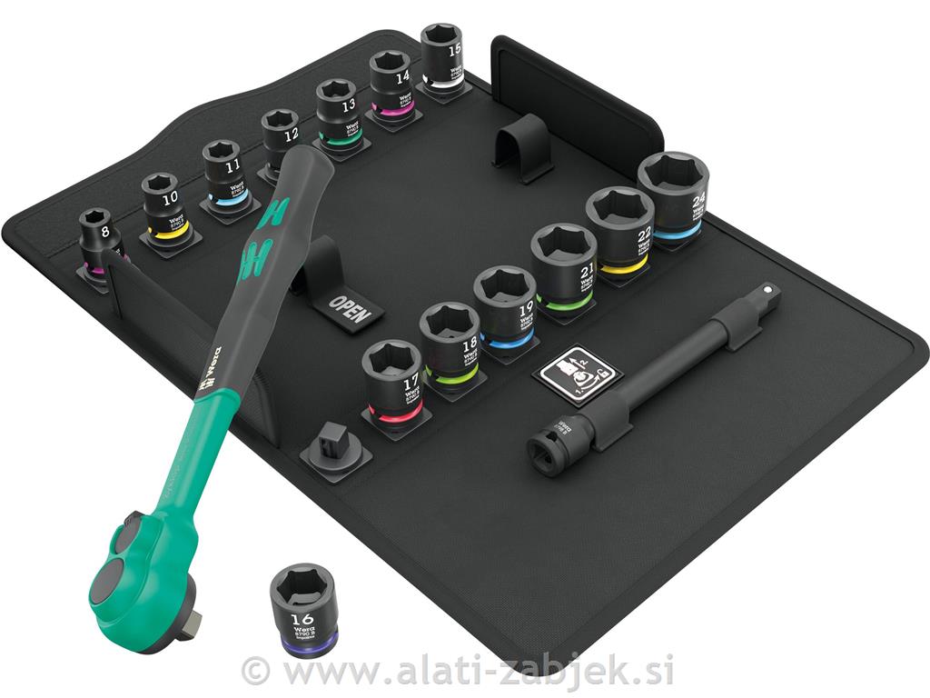 3/8" garniture alata 8100 SB 12 Zyklop Comfort WERA