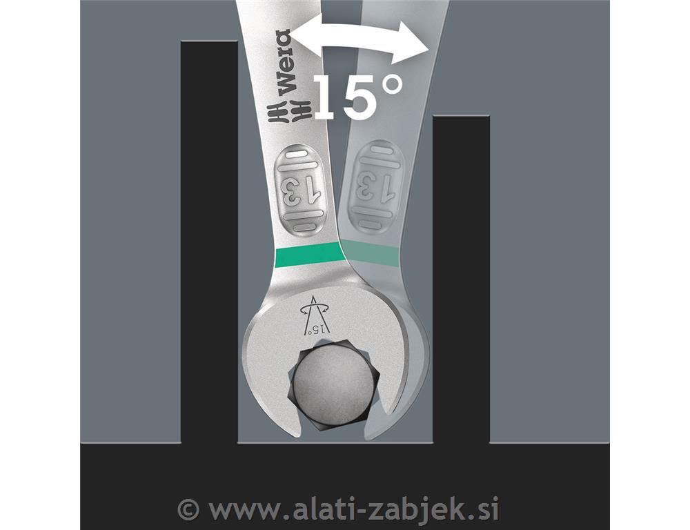 Okasto-viličasti ključevi Joker / 5-dijelni komplet / 8-19 mm WERA