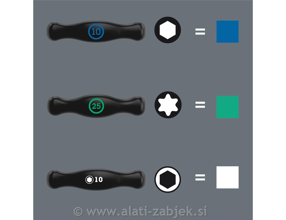 TORX® HF Set 1 odvijač T-ručka/ odvijačs funkcijom držanja WERA