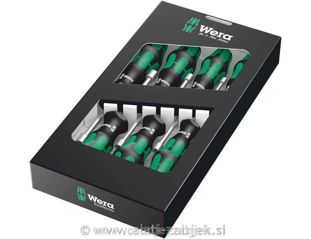 7-dijelni set odvijača 395 HO/7 SM, vanjski 6-kutni WERA