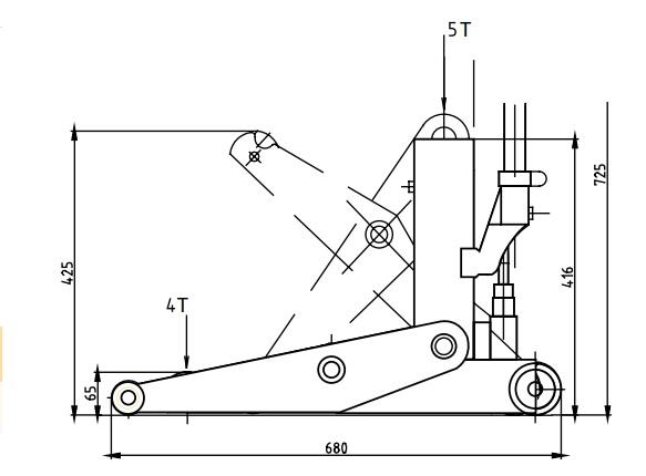 Hidraulična škarasta dizalica 4/5T WINNTEC
