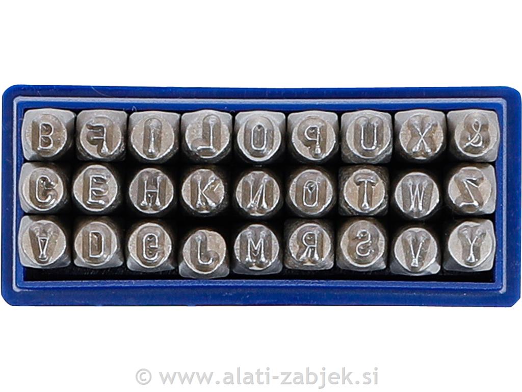 Set udarnih črk 3mm BGS TECHNIC