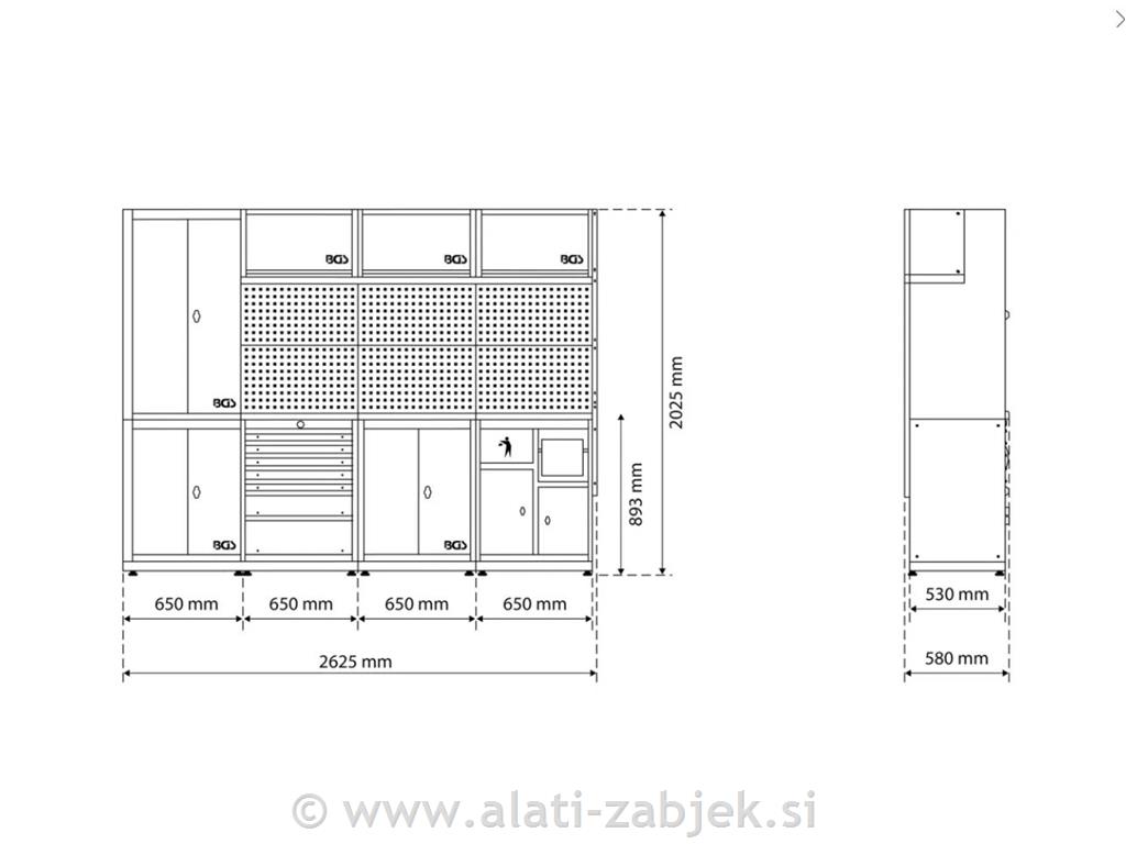 Radionički set 4-dijelni BG80120 BGS TECHNIC