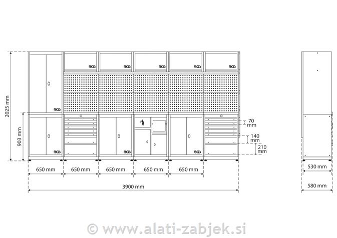 6-dijelni set za radionicu BG80130 BGS TECHNIC