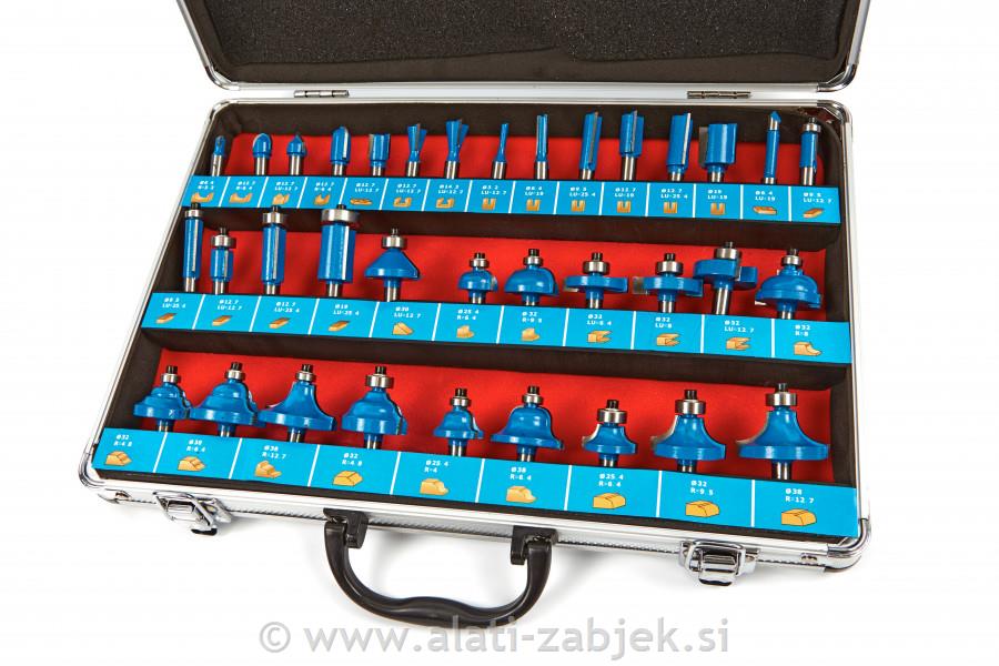 35-delni set rezkarjev za les HB