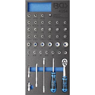 1/3 Garnitura nasadnih ključeva, nastavaka s produžecima i čegrtaljkom, 41-dijelna BGS TECHNIC