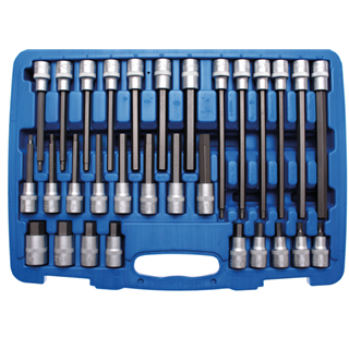 30-dijelni set bit nasadnih ključeva 1/2" 12,5 mm BGS TECHNIC